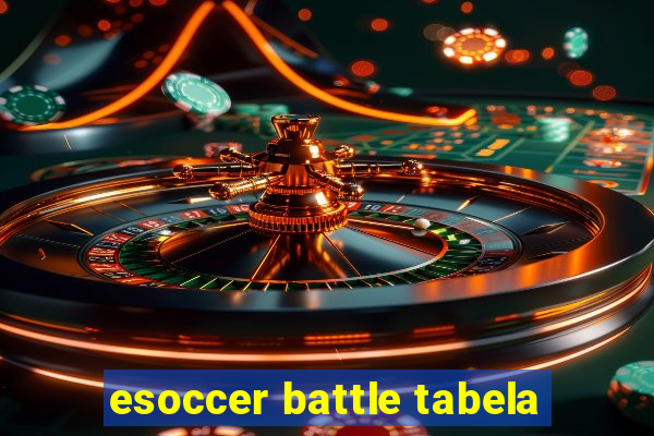 esoccer battle tabela